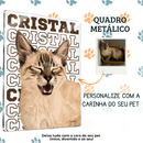 Typo Pet® – Quadro Metálico Personalizado com Foto do Pet