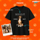 PetSince® – Camiseta Basic Premium Unissex 100% Algodão Personalizada com Foto do Pet
