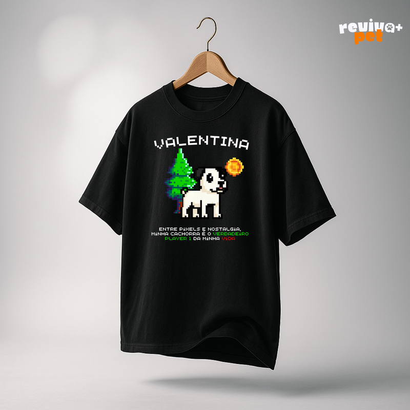 Camiseta Oversize RetroPet Personalizada