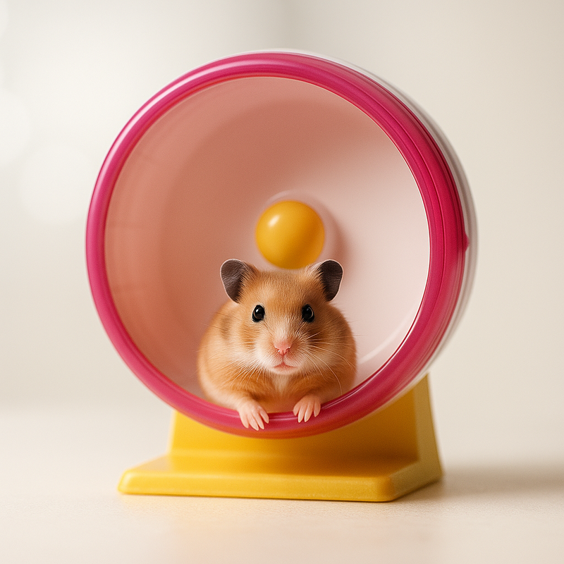 Roda Gira Pink – Diversão, Saúde e Estilo para o seu Hamster!