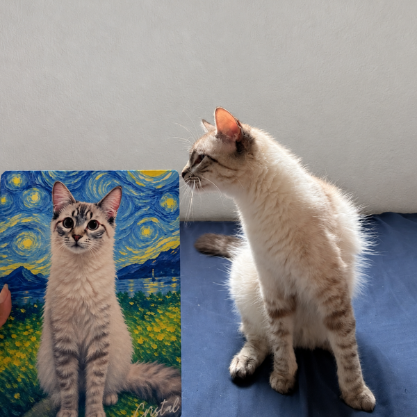 Pet Gogh® – Quadro Metálico Personalizado com Foto do Pet