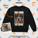 PetCountry® – Moletom Careca Unissex Personalizado com Foto do Pet