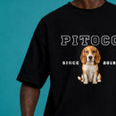 PetSince® – Oversized Premium Unissex 100% Algodão Personalizada com Foto do Pet