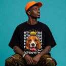 PetKing® – Oversized Premium Unissex 100% Algodão Personalizada com Foto do Pet