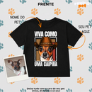 PetCountry® – Camiseta Basic Infantil Unissex Personalizado com Foto do Pet