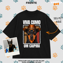 PetCountry® – Camiseta Oversized Unissex Personalizado com Foto do Pet