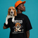 PetGym® – Oversized Premium Unissex 100% Algodão Personalizada com Foto do Pet