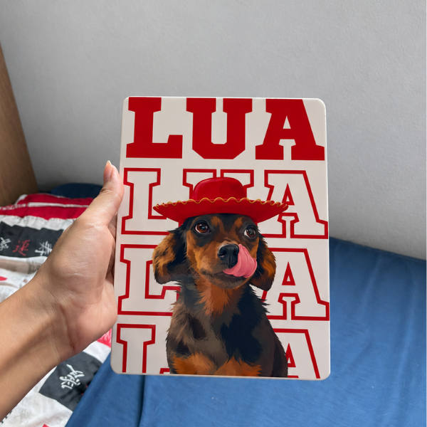 Typo Pet® – Quadro Metálico Personalizado com Foto do Pet