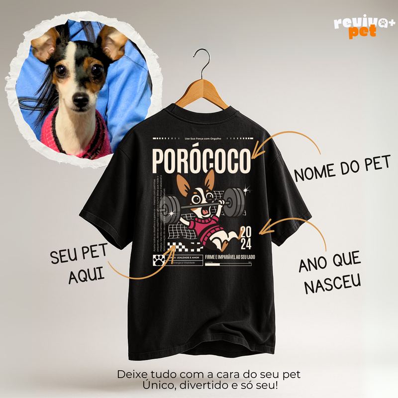 Camiseta Oversize PetPower Personalizada