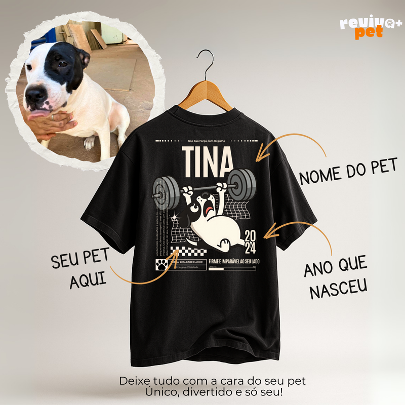 Camiseta Oversize PetPower Personalizada
