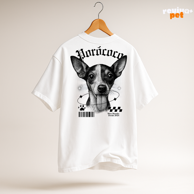 Camiseta Oversize DogFace Personalizada