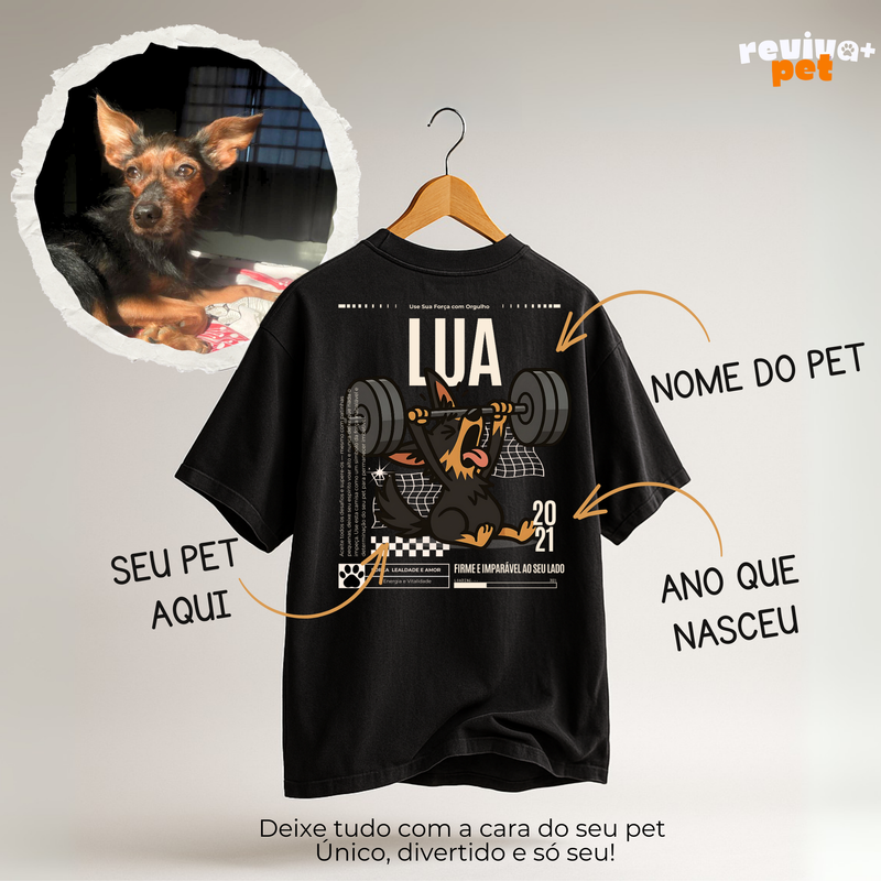 Camiseta Oversize PetPower Personalizada