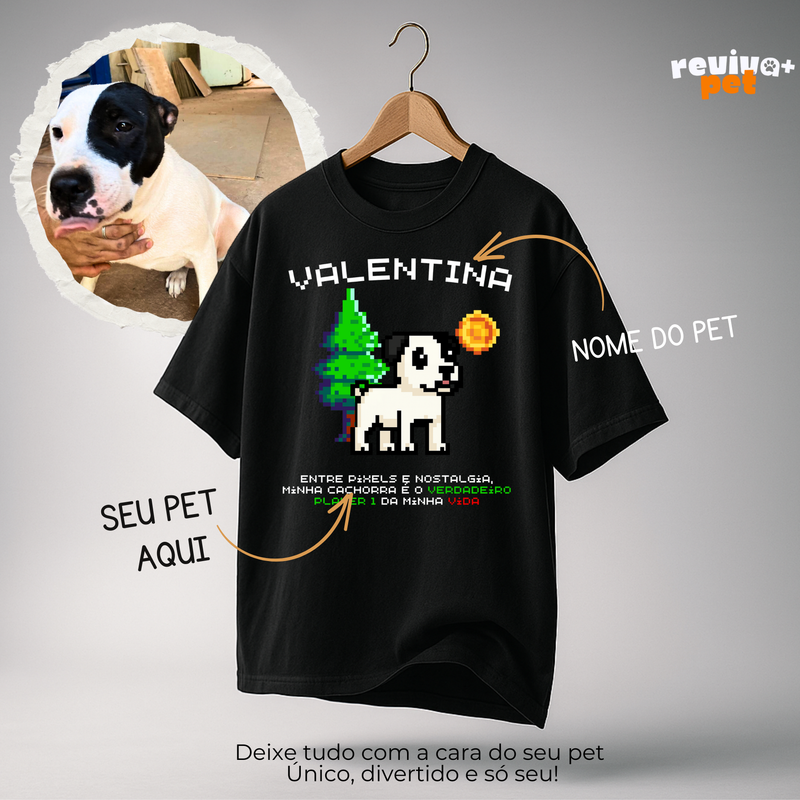 Camiseta Oversize RetroPet Personalizada