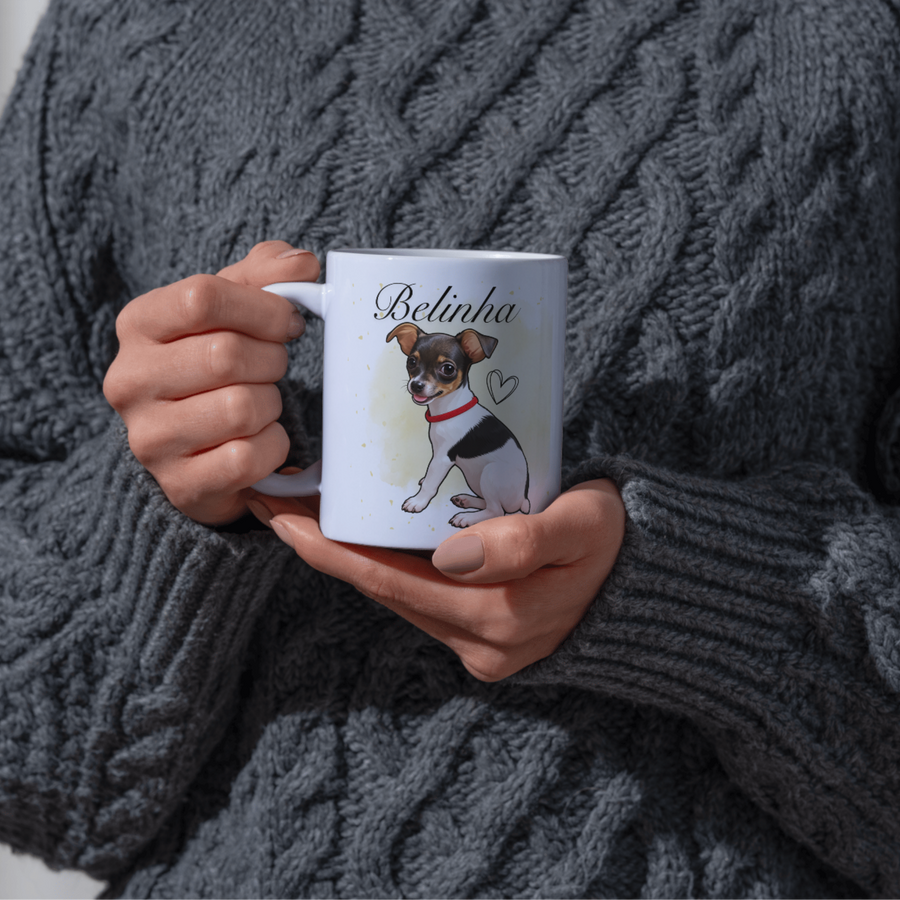 PetLove® – Caneca de Porcelana Personalizada com Foto do Pet
