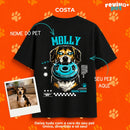 PetPower® – Camiseta Basic Premium Unissex 100% Algodão Personalizada com Foto do Pet