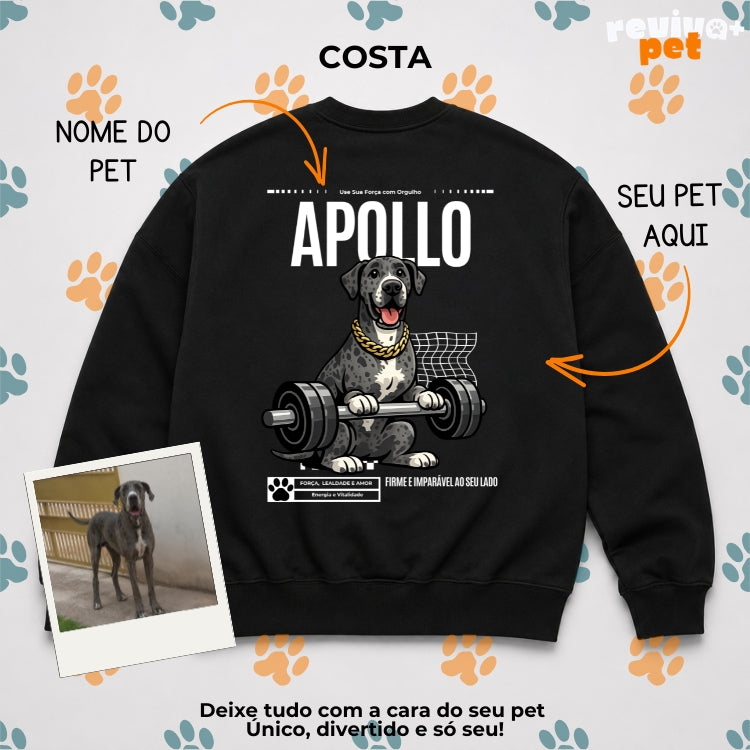 PetGym® – Moletom Careca Unissex Personalizado com Foto do Pet